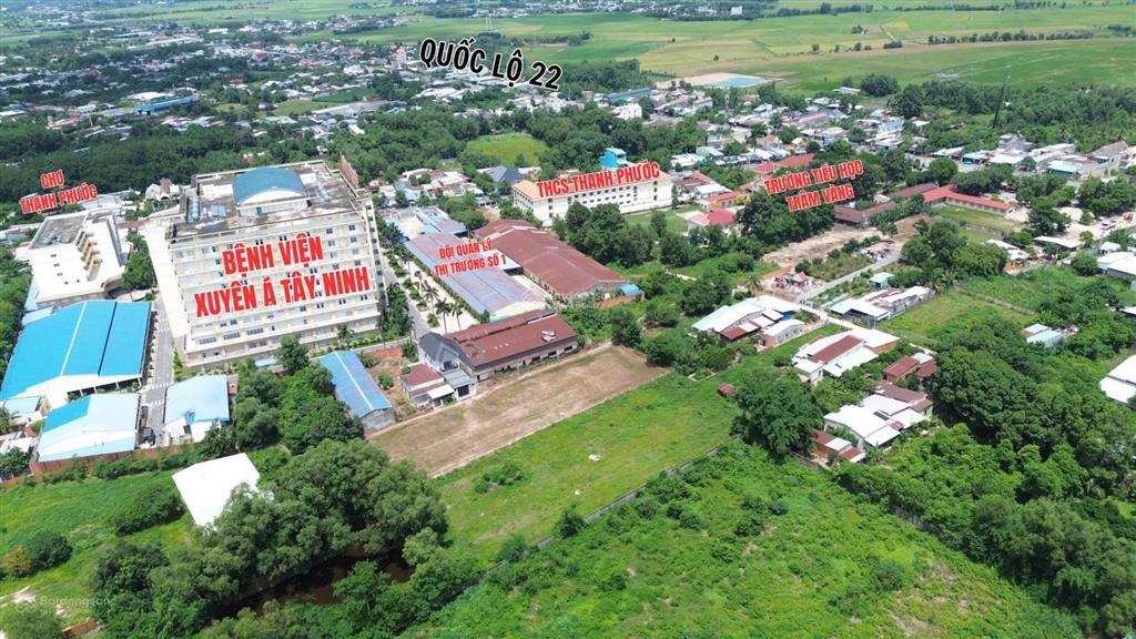 Chính chủ bán lỗ lô đất sau lưng bệnh viện xuyên á tấy ninh quốc lộ 22 tiện ích bủa vây.giá lỗ năng