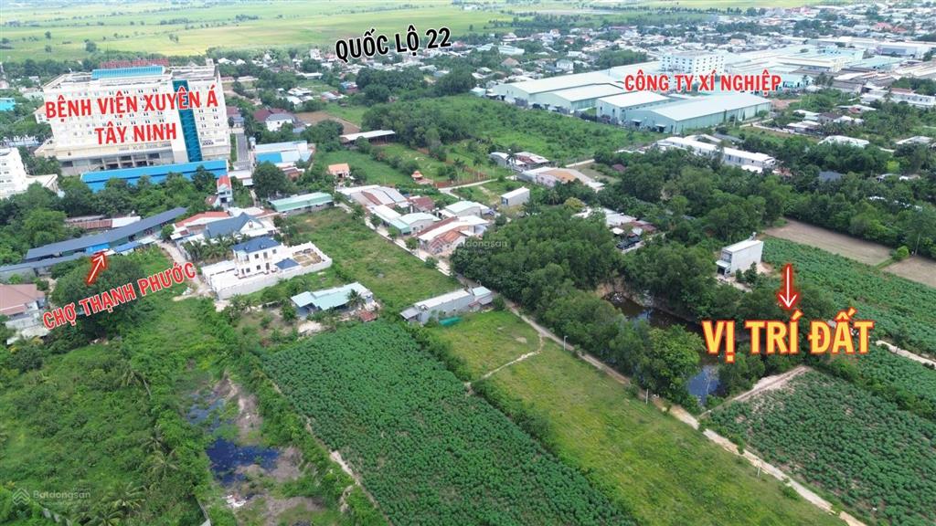 Chính chủ bán lỗ lô đất sau lưng bệnh viện xuyên á tấy ninh quốc lộ 22 tiện ích bủa vây.giá lỗ năng