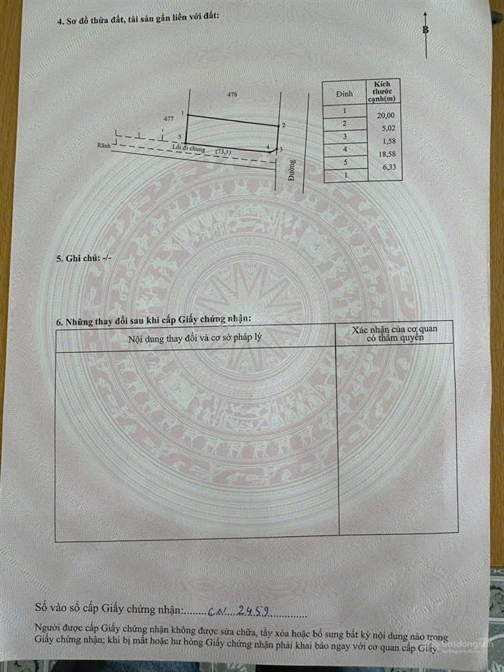 Chính chủ bán gấp lô góc 120,8m2 lương hội, tt lương bằng, hưng yên. giá chỉ 25,5tr/m  0973 792 ***