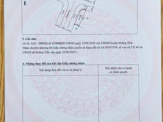 Chính chủ bán lô góc 85.1m2 đất đấu giá gần bãi biển hải tiến