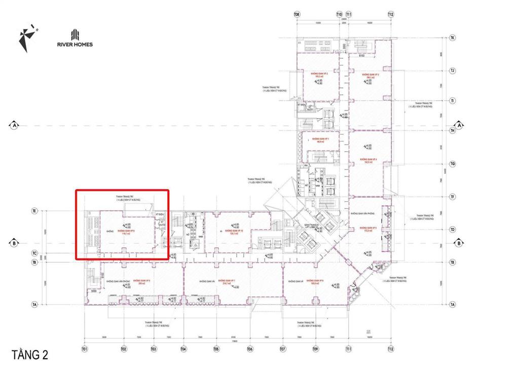 Sàn văn phòng tố hữu 119,7m2 dòng tiền cho thuê đến 50tr/tháng.  0932 216 ***