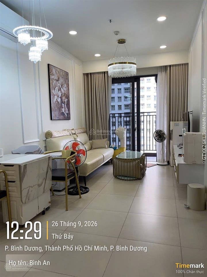 Cho thuê the glory tòa s 63m2 2pn 2wc giá sốc 15 triệu tp mới bd