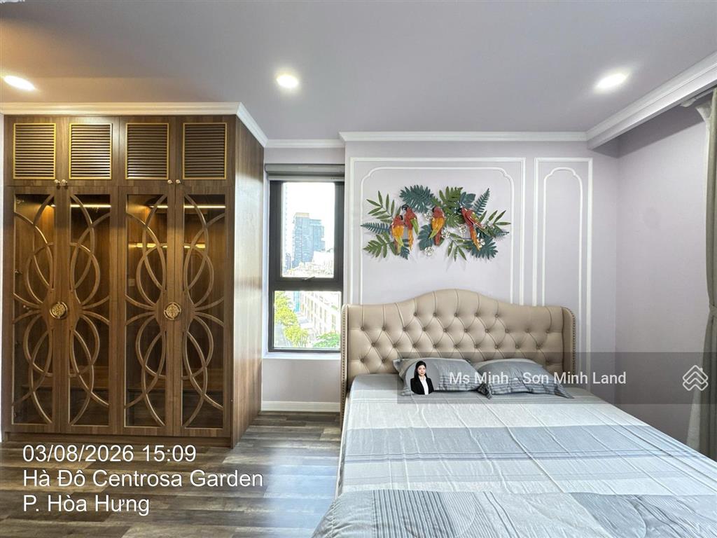 Cho thuê căn góc 2pn + đn (107m2) nhà mới đẹp, trống sẵn, giá tốt tại hà đô centrosa. sơn minh land