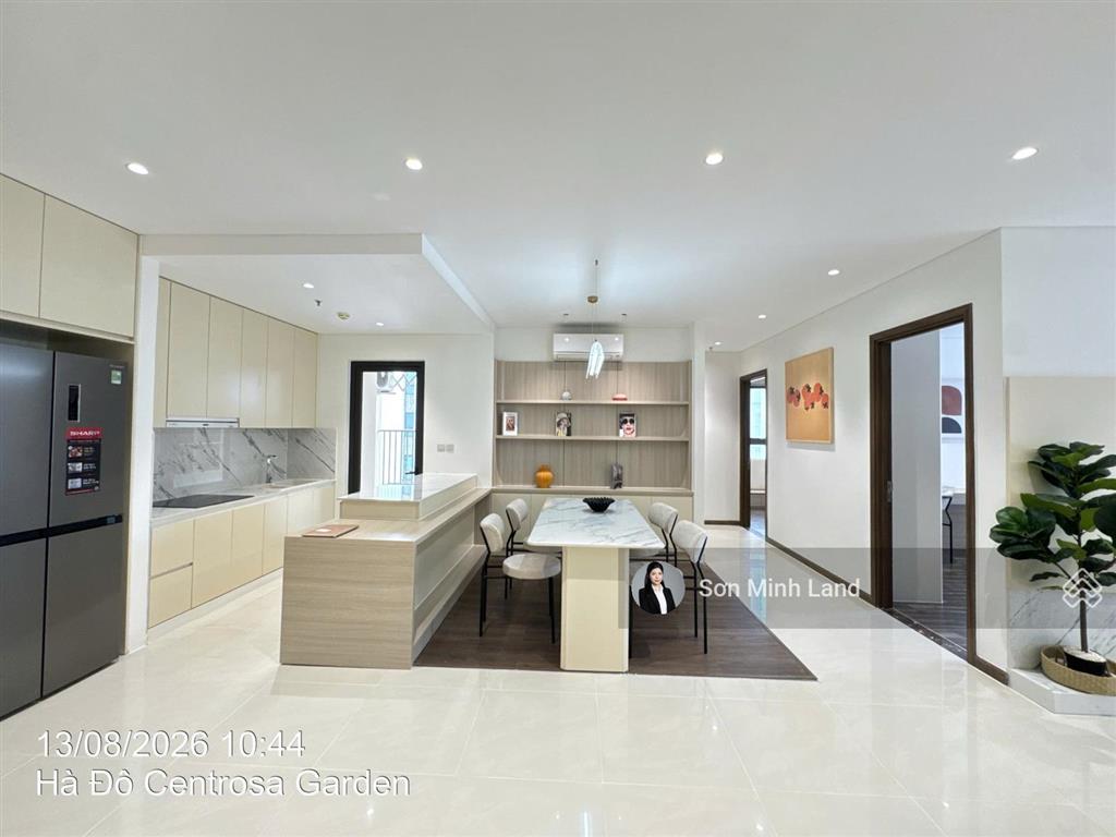 Cho thuê căn góc 2pn + đn (98,9m2) nhà mới đẹp  đầy đủ nội thất, tòa iris tại hà đô. sơn minh land