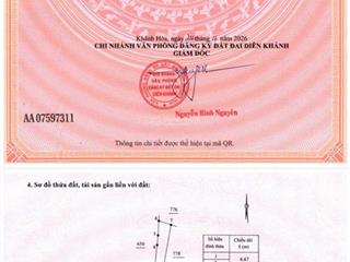 Kẹt ngân hàng hạ gấp 200 triệu lô đất 180m2 mặt đường hl50a (nhà vuông)  diên điền
