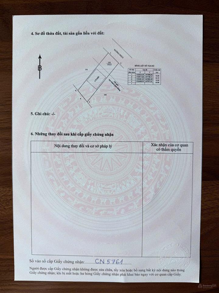 Bán đất đối diện trường tiểu học long mỹ tt phước hải, long đất, bà rịa vũng tàu 322m2 thổ cư 80m2