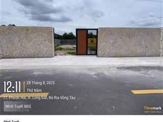 Bán đất đối diện trường tiểu học long mỹ tt phước hải, long đất, bà rịa vũng tàu 322m2 thổ cư 80m2