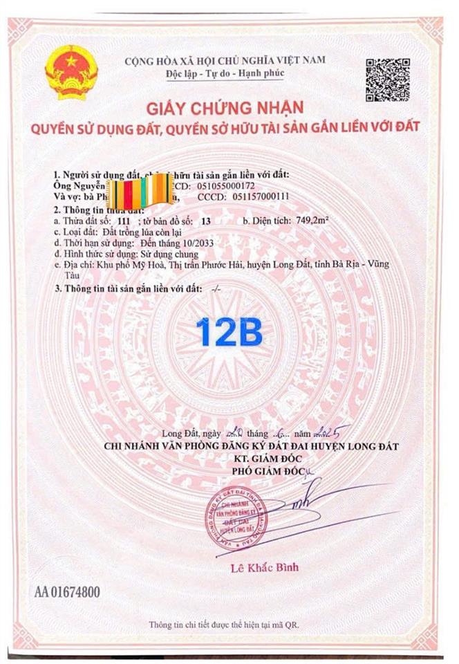 Đất đẹp thị trấn phước hải cách biển 5 phút, có sẵn thổ cư, giá chỉ 2.6 tỷ  597m2 sát tỉnh lộ 44b