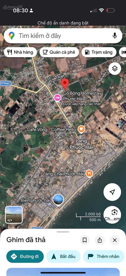 Bán đất 315m2, 3,2 tỷ tại võ văn kiệt, thị trấn phước hải, huyện long đất