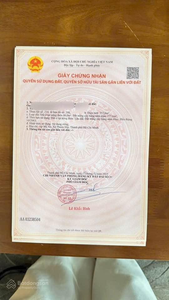 Trục chính ngay the leaf glamping  xã phước hải  tp hồ chí minh