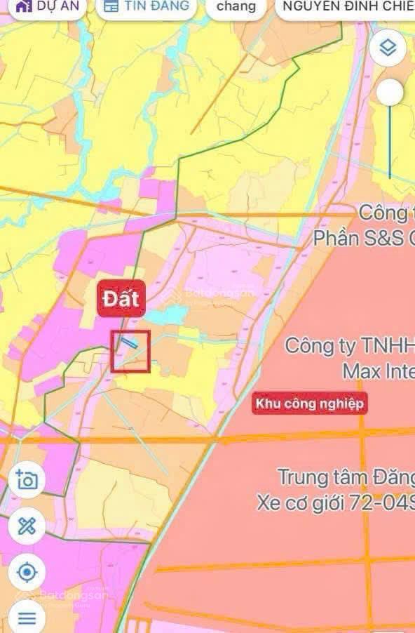 Đất xây trọ  1008m2, mặt tiền đường nhựa tim vàng  gần cổng sau kcn đất đỏ