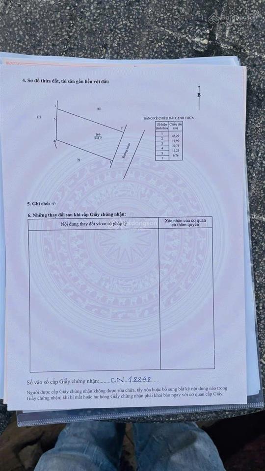 Bán lô đất 841m, thổ cư 150m, gần biển mặt tiền nhựa gần tỉnh lộ 44b  phước hải  brvt