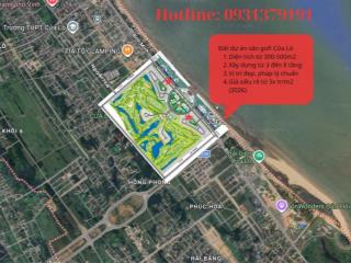 Bán đất xây biệt thự view đẹp tại bình minh, cửa lò golf resort, 3035 triệu vnd/m2 (siêu rẻ)