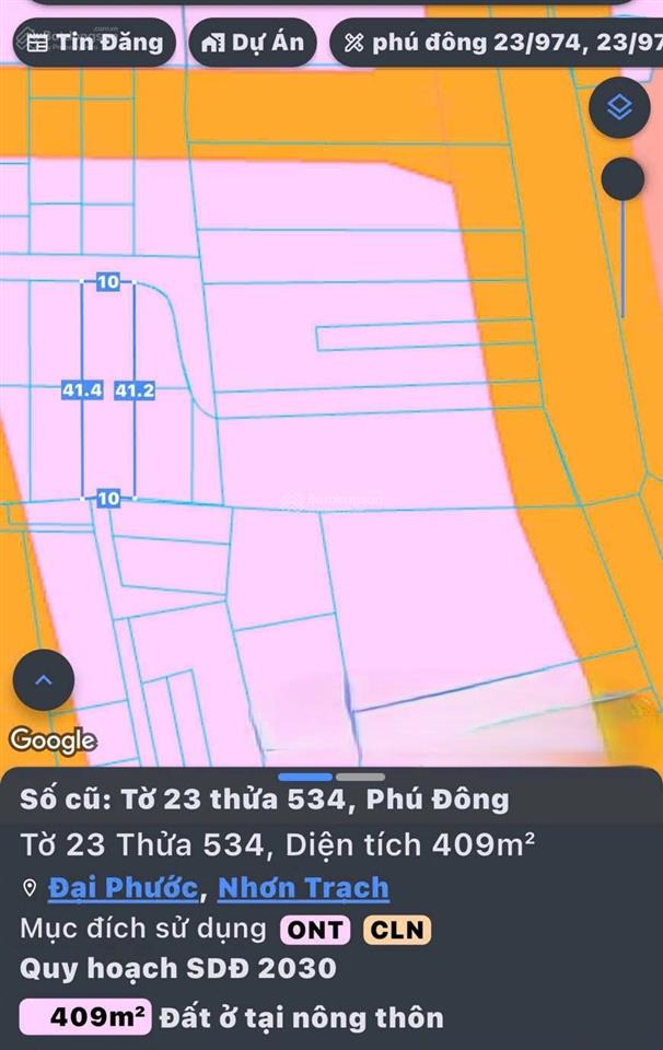 Bán nhà xã phú đông, nhơn trạch. diện tích 409m2, trong đó có 200m2 thổ cư, giá đi nhanh siêu rẻ