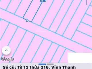 Bán đất vĩnh thanh, nhơn trạch. dt 130,5m2, trong đó có 70m2 thổ cư, giao dịch luôn trong ngày, 