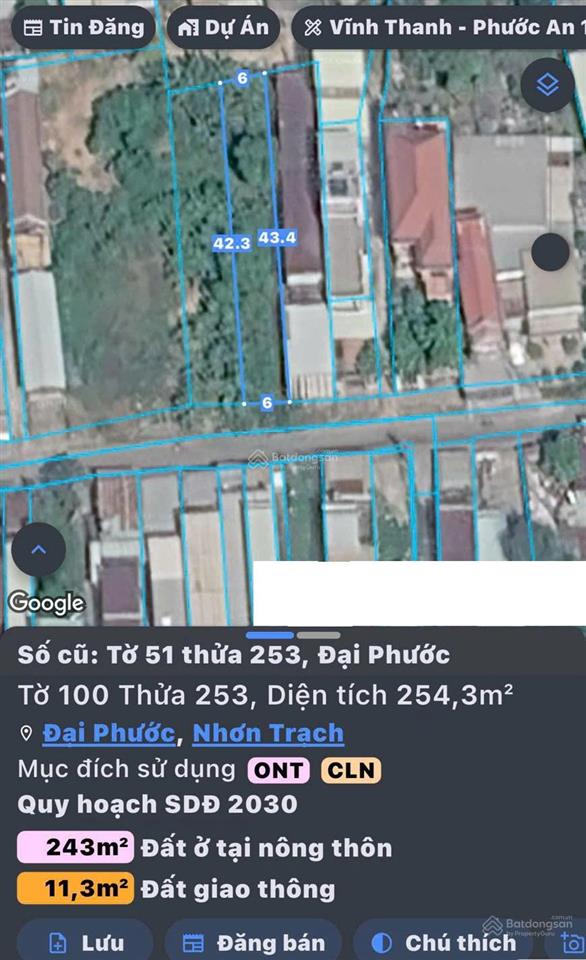 Bán đất mặt tiền đẹp tại đường vườn chuối, phú đông, nhơn trạch, giá đầu tư siêu tốt, sổ sẵn két