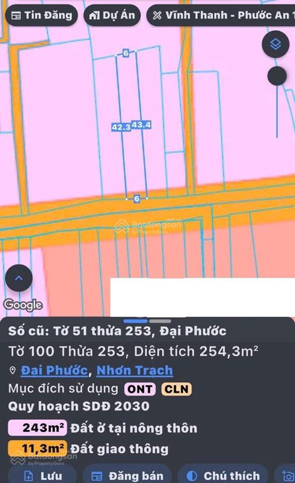 Bán đất mặt tiền đẹp tại đường vườn chuối, phú đông, nhơn trạch, giá đầu tư siêu tốt, sổ sẵn két