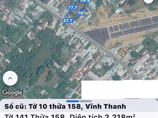 Bán đất tại hùng vương, vĩnh thanh, nhơn trạch. dt 2218m2, trong đó có 300m2 thổ cư, giao dịch ngay