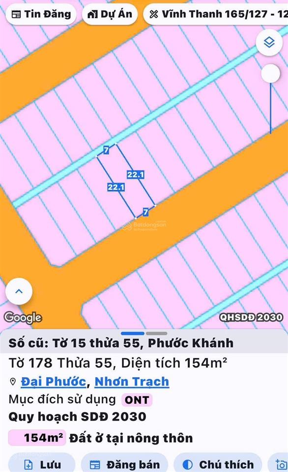 Bán lô đất tái định cư tại phước khánh. full thổ cư, sổ đỏ sẵn sàng, phong thủy tốt, giá đầu tư