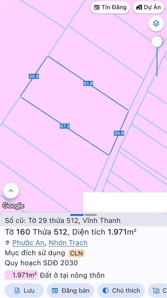 Cần bán lô đất vườn xã vĩnh thanh, nhơn trạch,. vị trí 1 xuyệt đường vành đai 3, giao dịch ngay