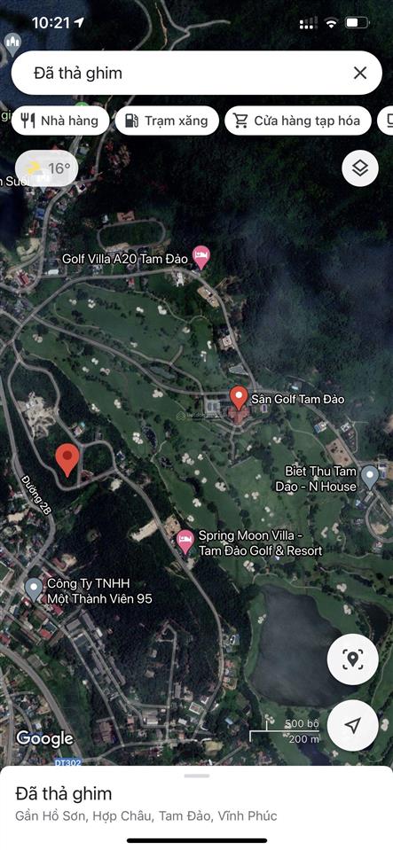 Đầu tư bền vững  sinh lời dài hạn  bán gấp lô đất thuộc khu biệt thự sân golf tam đảo