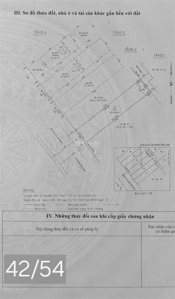 Chính chủ giảm 1 tỷ, bán nhà riêng 42/54 đường nguyễn giản thanh, q10, còn 12,9 tỷ, 56m2
