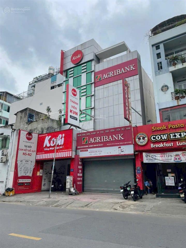 Bán mặt tiền 451a sư vạn hạnh gần vạn hạnh mall. dt 4,5m x 20m, 4 tầng.  0901 383 *** trường