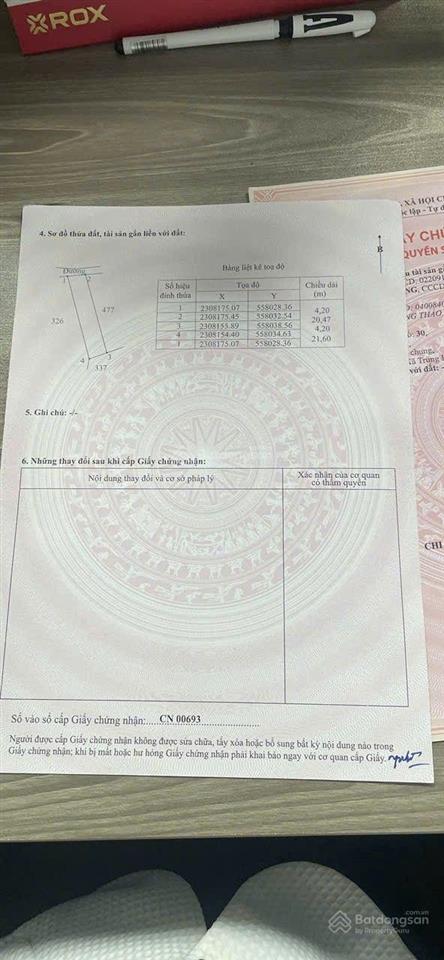 Chính chủ gửi bán lô đất đẹp, vuông vắn, tại quần ngọc, trung hòa, yên mỹ.gần sát ngay kcn yên mỹ