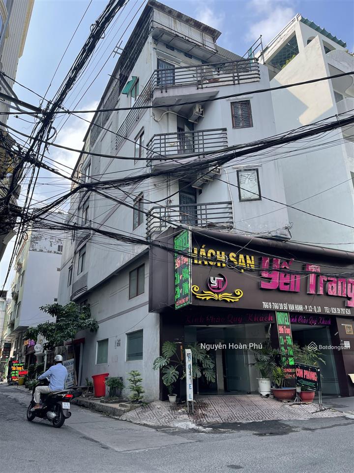 Góc 2mt hẻm 10m khu vip sư vạn hạnh quận 10 đối diện vạn hạnh mall  nhà 6 tầng giá chỉ 18.9 tỷ