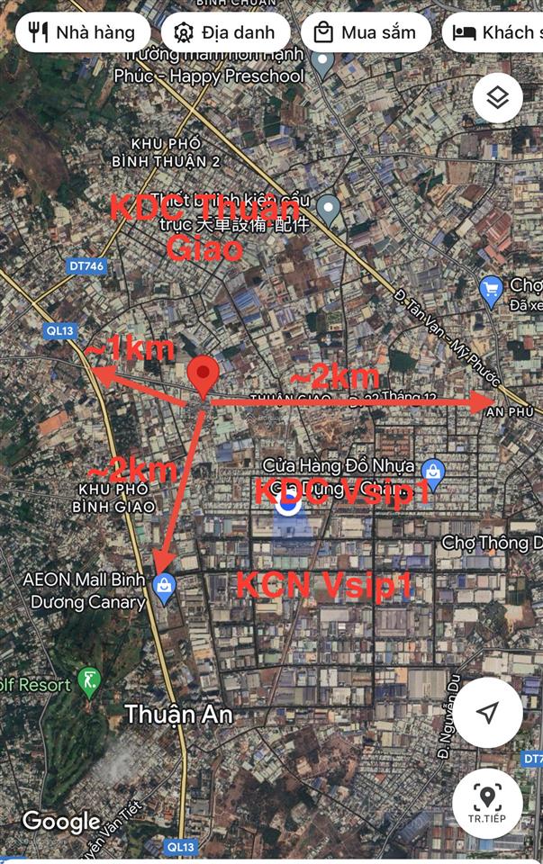 Nhà mặt tiền kinh doanh kdc lộc phát. đường 22/12. thuận giao. liền kề aeon. còn bớt