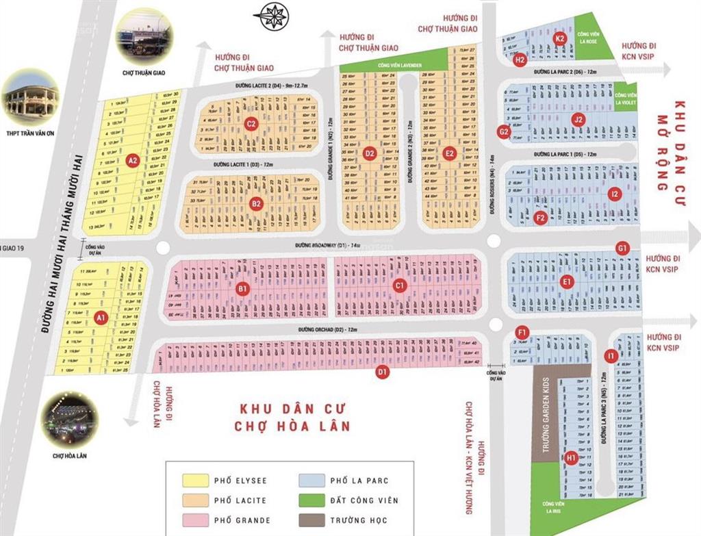 Căn góc vip nhất kdc lộc phát. đường 22/12. thuận giao. cạnh siêu thị aeon còn thương lượng