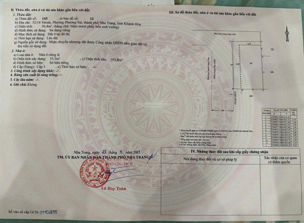 Chỉ 8,5 tỷ sở hữu nhà 3 tầng 50,4m2 ngang 9m. đường 5m cách đường yersin chỉ mấy bước chân.