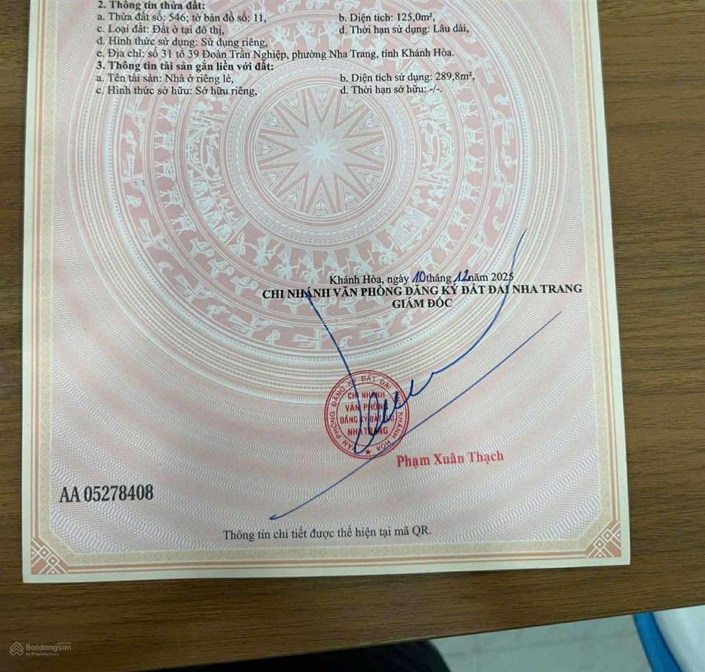Bán nhà 3 tầng gần biển hòn chồng 125m2 ngang 4,75m chỉ 13,2 tỷ. mặt tiền đường đoàn trần nghiệp