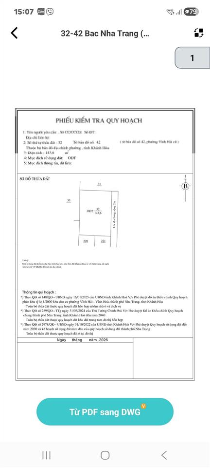 Bán lô đất đẹp mấy bước chân ra biển. 144,5m² ngang 14,3m chỉ 8,67 tỷ. hẻm bắc sơn. bắc nha trang