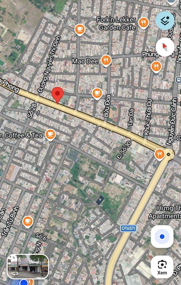 Bán đất mặt đường lê hồng phong 52,25m2 ngang 4,55m chỉ 5,5 tỷ. phước long. nam nha trang
