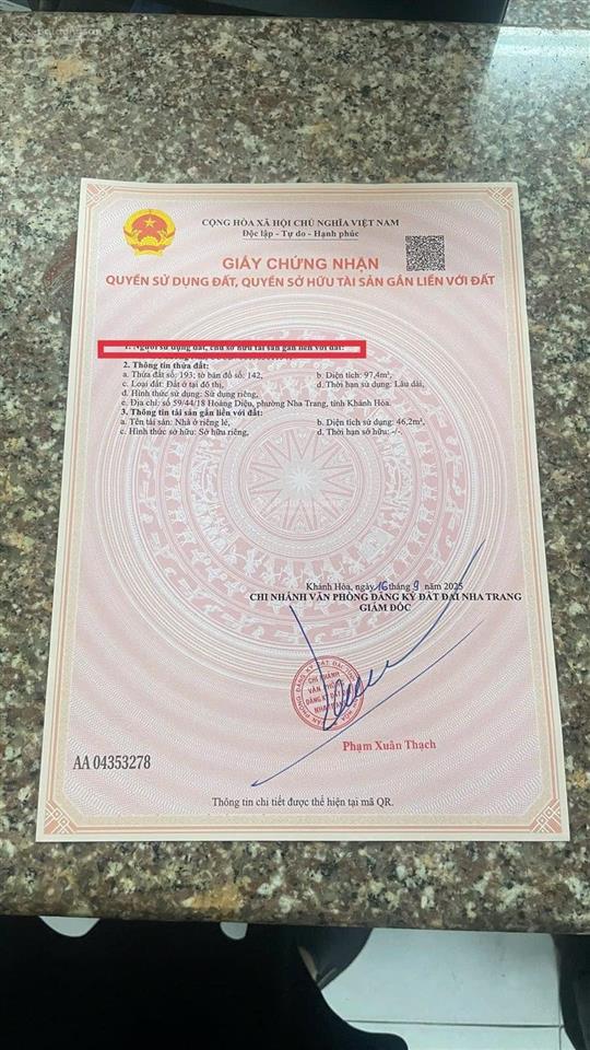 Bán nhà 2 tầng gần biển hẻm ô tô thông hoàng diệu  dã tượng  nguyễn tri phương. 97,4m2 chỉ 7,3 tỷ
