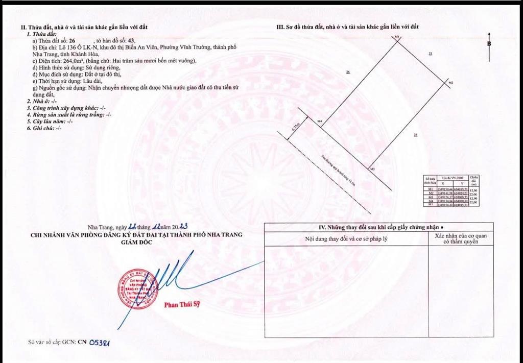 Bán 528m2 ngang 24m chỉ 85,2tr/m2, đã xây 4 tầng thô gồm 19 căn hộ. kđt an viên, nha trang, sổ hồng
