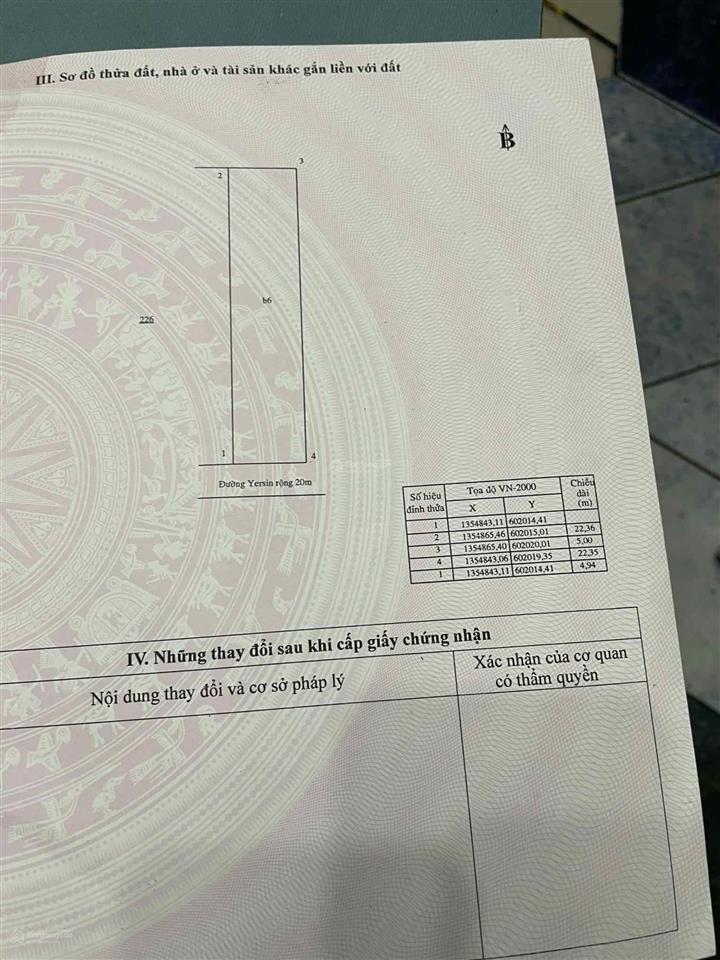Bán nhà 6 tầng vị trí đắc địa mặt tiền đường yersin. 111m2 ngang 5m giá 27 tỷ. trung tâm nha trang