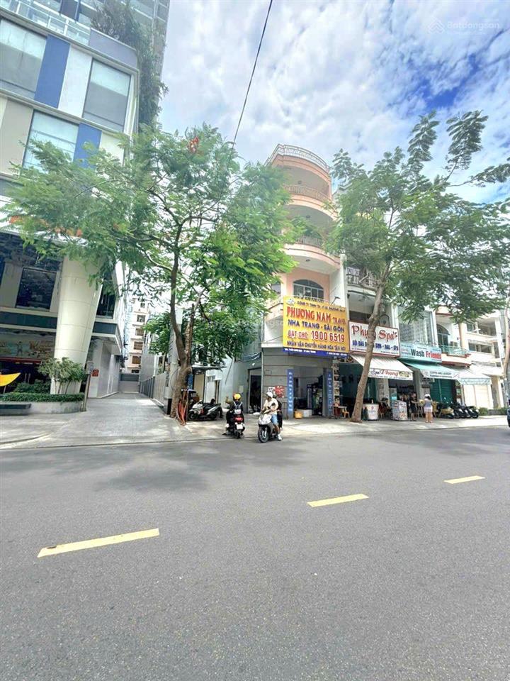 Bán nhà 4 tầng 58,7m2 giá 22 tỷ. góc 2 mặt đường trầng hưng đạo, trung tâm tp nha trang, gần biển