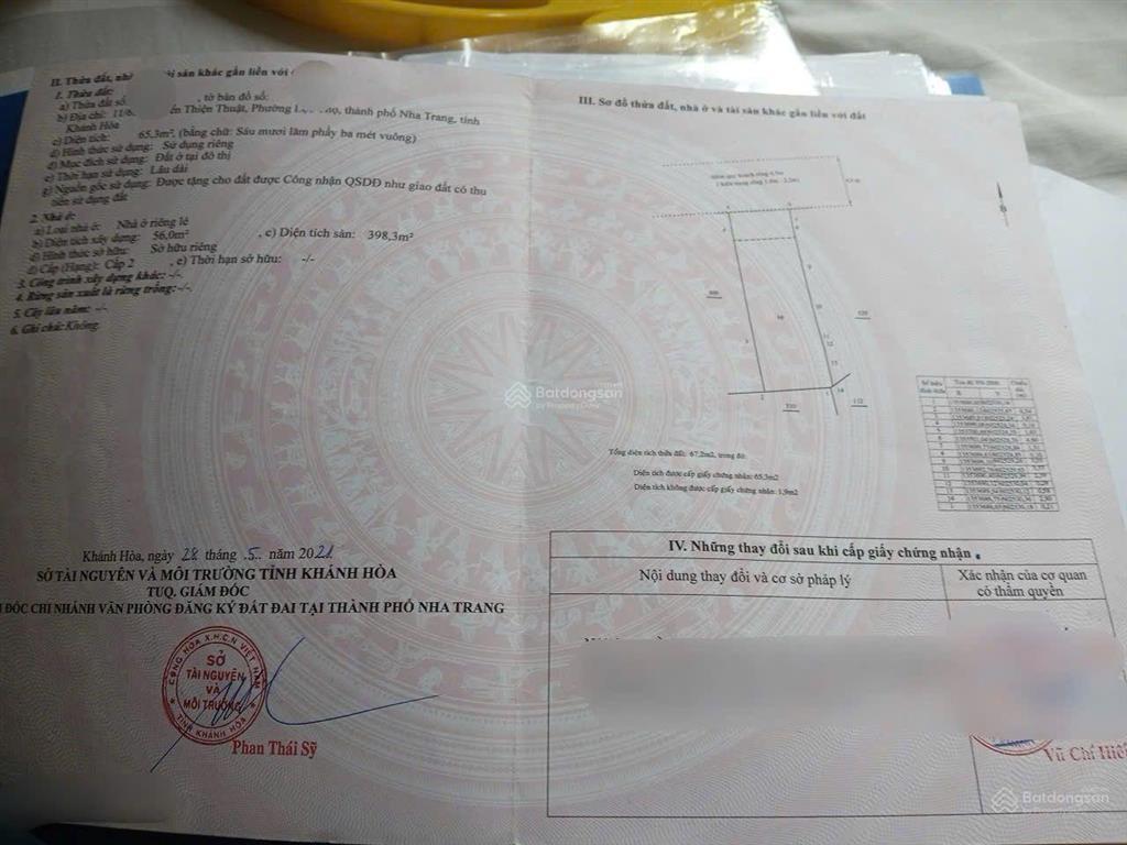 Bán tòa nhà 7 tầng 14 phòng khép kín. 65,3m2 ngang 4,6m chỉ 14 tỷ. hẻm nguyễn thiện thuật.nha trang