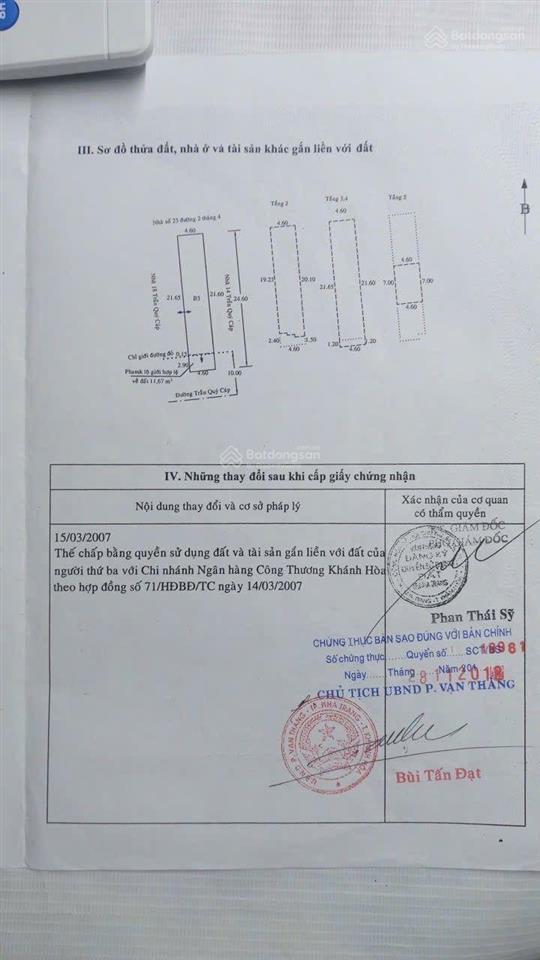 Bán nhà 4 tầng 100,11m2 ngang 4,6m chỉ 17,2 tỷ. mặt đường trần quý cáp trung tâm nha trang