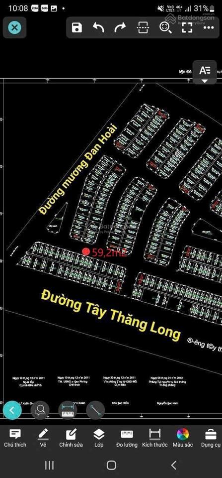 Bán 59,2m2, đất phân lô đồng ông, xã đan phương, hn.