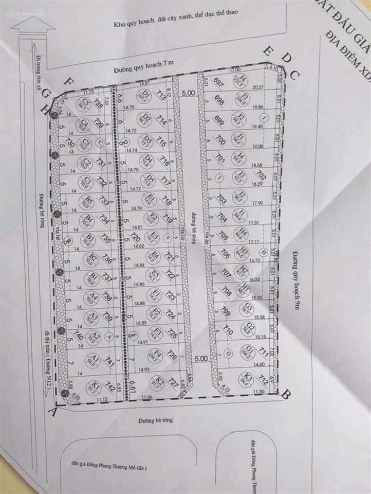 Bán 75m² đất đấu giá đồng phụng, xã đan phượng (thượng mỗ)