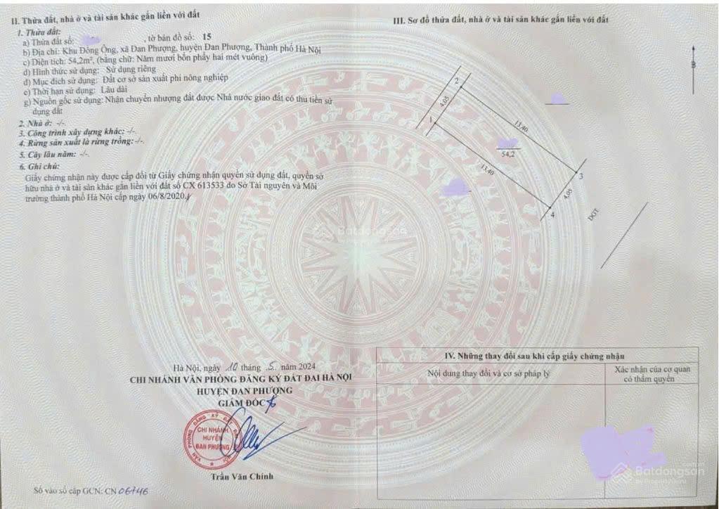 Bán 54,2m² đường ngang thông ra tây thăng long, đồng ông, có sổ đỏ kèm theo