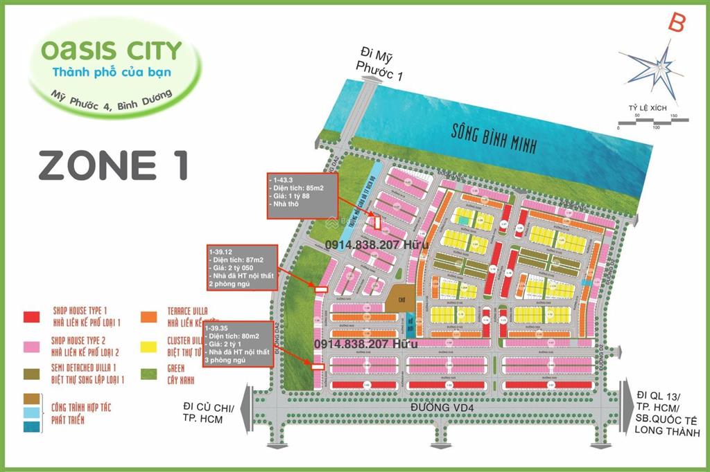 Bán shophouse đã hoàn thiện 3 phòng ngủ 80m2 giá 2.1 tỷ