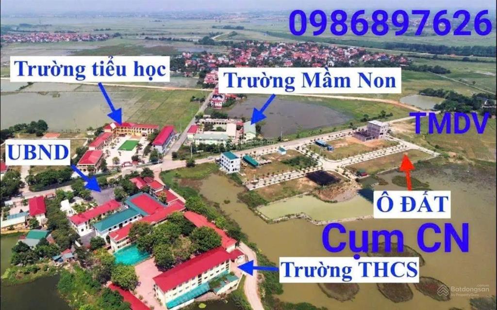 Bán đất tại xã kim xá, vĩnh tường, vĩnh phúc, 2,08 tỷ, 100m2, view đẹp giá cực chất