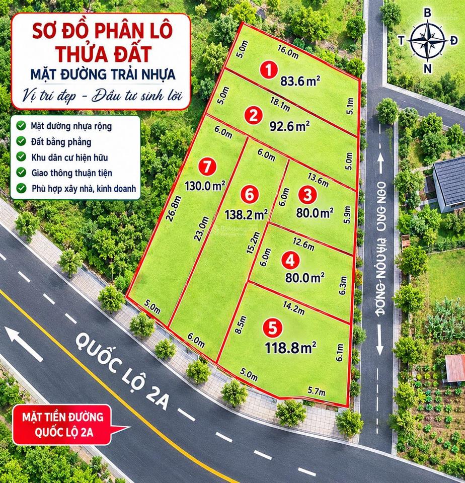 Đất kinh doanh gần chợ đầu mối vĩnh tường