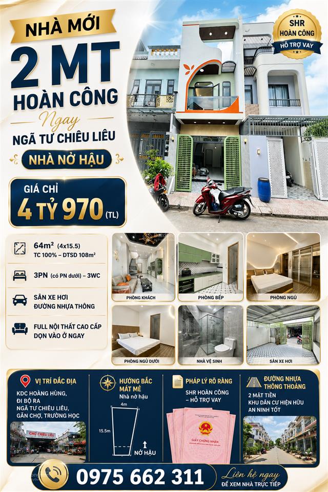 Nhà mới xây phong cách hiện đại thuộc phường dĩ an sát đường nguyễn thị minh khai 4,97 tỷ