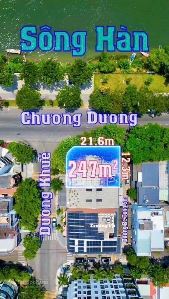 Góc 3 mặt tiền chương dương& dương khuê & đường đi bộ 5m view sông hàn, kinh doanh ngày đêm
