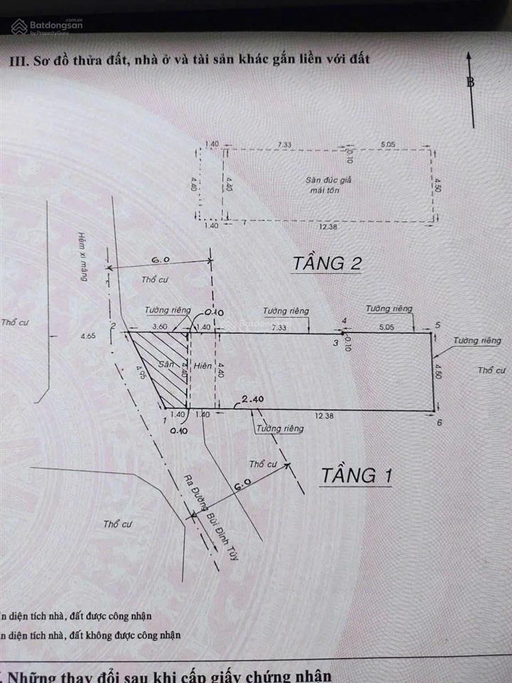 Hạ liền 1 tỷ để bán gấp trong tháng căn nhà hẻm 7m ngô đức kế  hẻm thông  dt 4.5x14m. trệt, lầu.